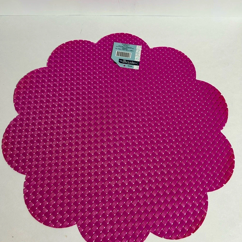 Fuchsia Pink Flower Scallop 14.8